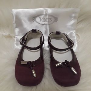 Tods Infant Purple Flats